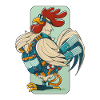 Steampunk Rooster (Black Perimeter)