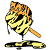 Orange Icecream Cat tiger