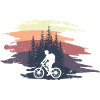 Mountainker in the forest