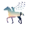 Women's Horses Silhouette