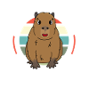 Capybara capybara rongeur