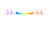Canoe Canoeing Heartbeat Rainbow