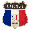 Avignon France Armoiries Drapeaux Design