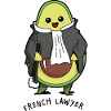 Avocado lawyer funny kawaii joke