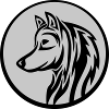 Round Wolf Tattoo