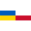 Ukraine Poland flag together