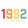 limited edition 1992 retro 1992