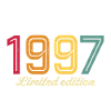 limited edition 1997 retro 1997