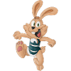 Hase mit Korsett