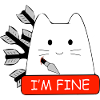 I'm Fine Cat Funny