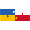 Ukraine Pologne Drapeau Puzzle
