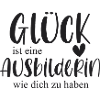 Ausbilderin Bedanken Geschenk Glück