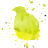 aquarelle de caille vert