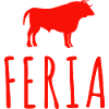 Feria taureau fête en féria