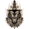 Panther tattoo graphic design