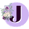 Buchstabe J Blumenkrone