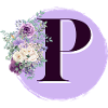 Buchstabe P Blumenkrone