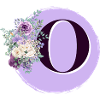 Buchstabe O Blumenkrone