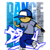 Retro Break dancer