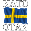 NATO take and Swedish flag