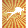 Dykning Vintage Retro Ocean Scuba Diver Gif