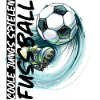 Dynamischer Fußball und Fußballschuh