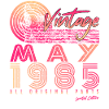 1985 May Birthday Greeting