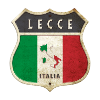 Lecce Italie Armoiries Drapeaux Design
