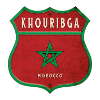 Khouribga Maroc Armoiries Drapeaux Design