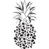 Fruits as pineapple