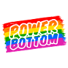 Gay Power Bottom Rainbow Flag