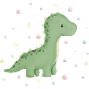 cute dino with points