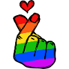 Rainbow Heart Love Peace Passion