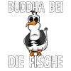 PLATTDEUTSCHER SPRUCH MIT MÖWE