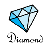 Blue Geometric Diamond
