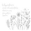 Schwestern-Spruch mit Wildblumen