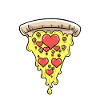 Pizza Liebe L’amour est l’amour