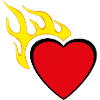 Heart on Flames