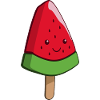 Wassermelonen Eiskunst am Stiel