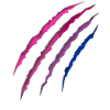 Bisexual Bi Pride Flag Scratch