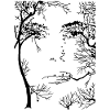Face of the Forest (black)