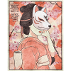 Geisha Kitsune Mask Japanese Gift