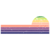 Retro Horizontal Vintage Sunset