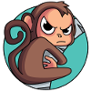 Monkey driven up the wall