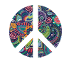 Retro Design Friedenszeichen Peace Zeichen