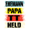 Ehemann Papa Pferde Held