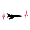 Heartbeat Fighter Jet Jet