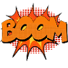 Boom halftone Comic Style