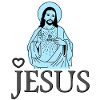 Jag älskar Jesus Christ Cross Church Gift Idea