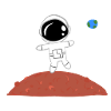 mars astronaute planète physique univers